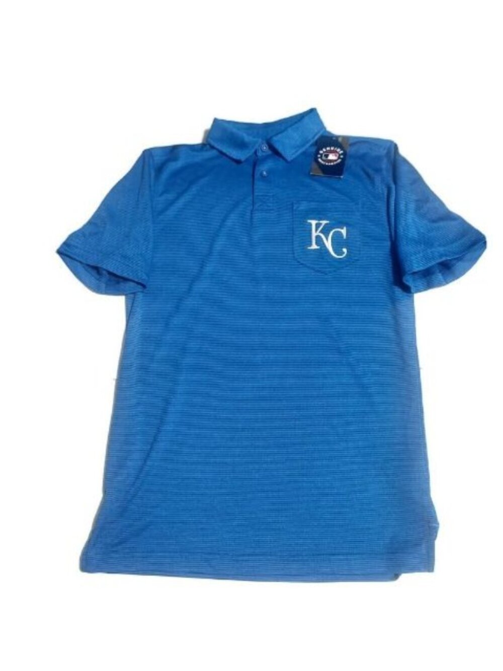 Majestic Kansas City Royals Mens M Short Sleeve Golf Polo Shirt MLB Baseball KC